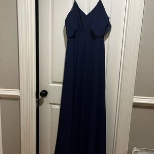 LuLu floor length dress, navy blue
